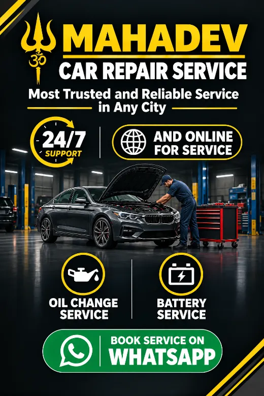 Mahadev Car Repair Service — most trusted and reliable service in any city. 24/7 support, online booking, 10% off on every order.